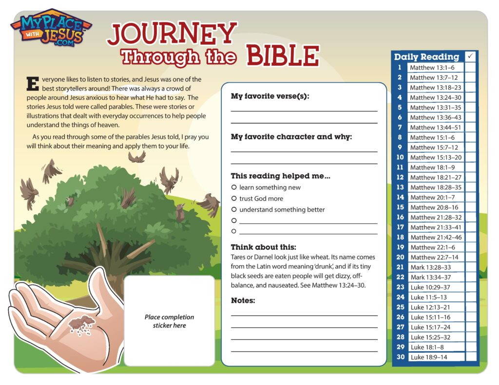 Journey Through the Bible – #6 – New Testament – My Place With Jesus