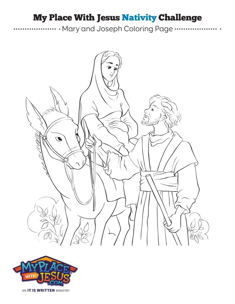 A Child is Born Coloring Pages – My Place With Jesus