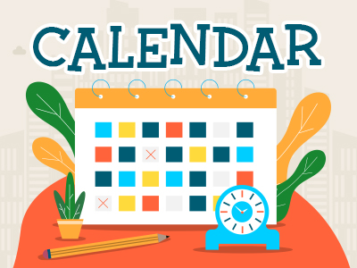 View the monthly activity calendar